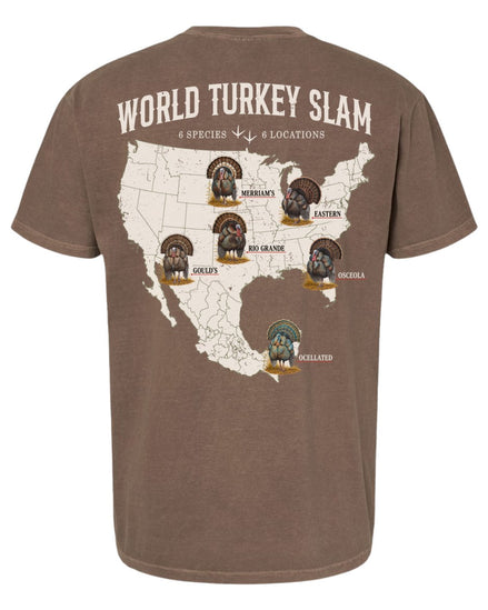 World Turkey Slam Heavyweight Vintage Garment-Dyed Back Print Tee