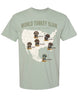 World Turkey Slam Heavyweight Vintage Garment-Dyed Front Print Tee