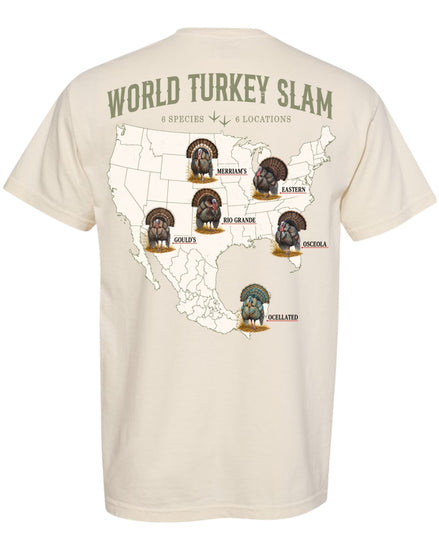 World Turkey Slam Heavyweight Vintage Garment-Dyed Back Print Tee