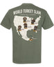 World Turkey Slam Heavyweight Vintage Garment-Dyed Back Print Tee