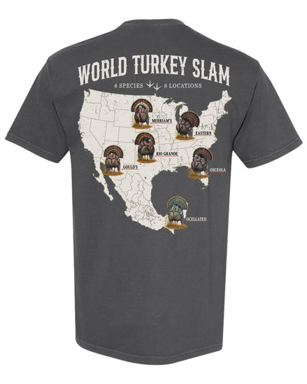 World Turkey Slam Heavyweight Vintage Garment-Dyed Back Print Tee