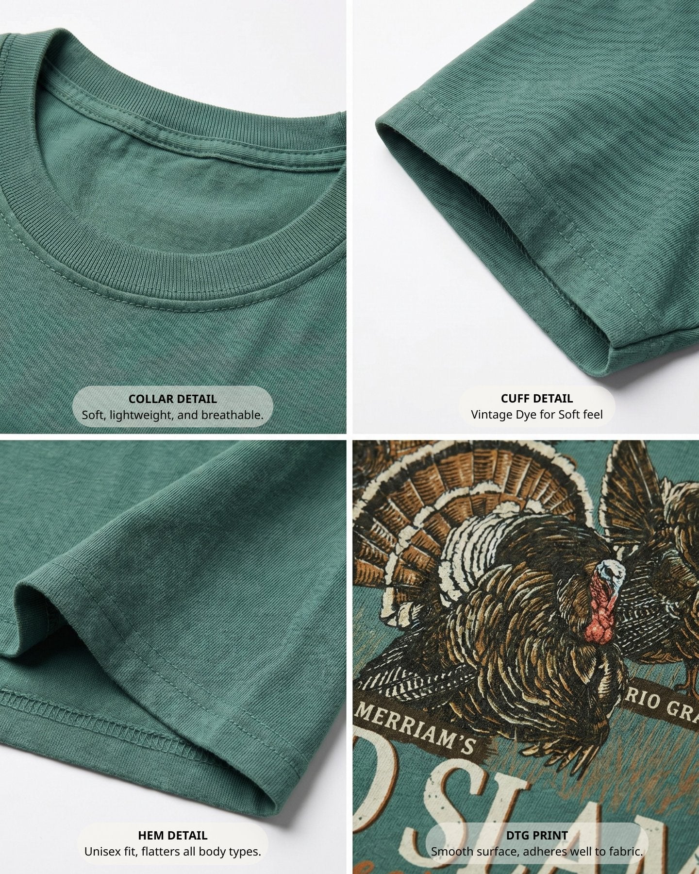 World Turkey Slam Heavyweight Vintage Garment-Dyed Pocket T-shirt