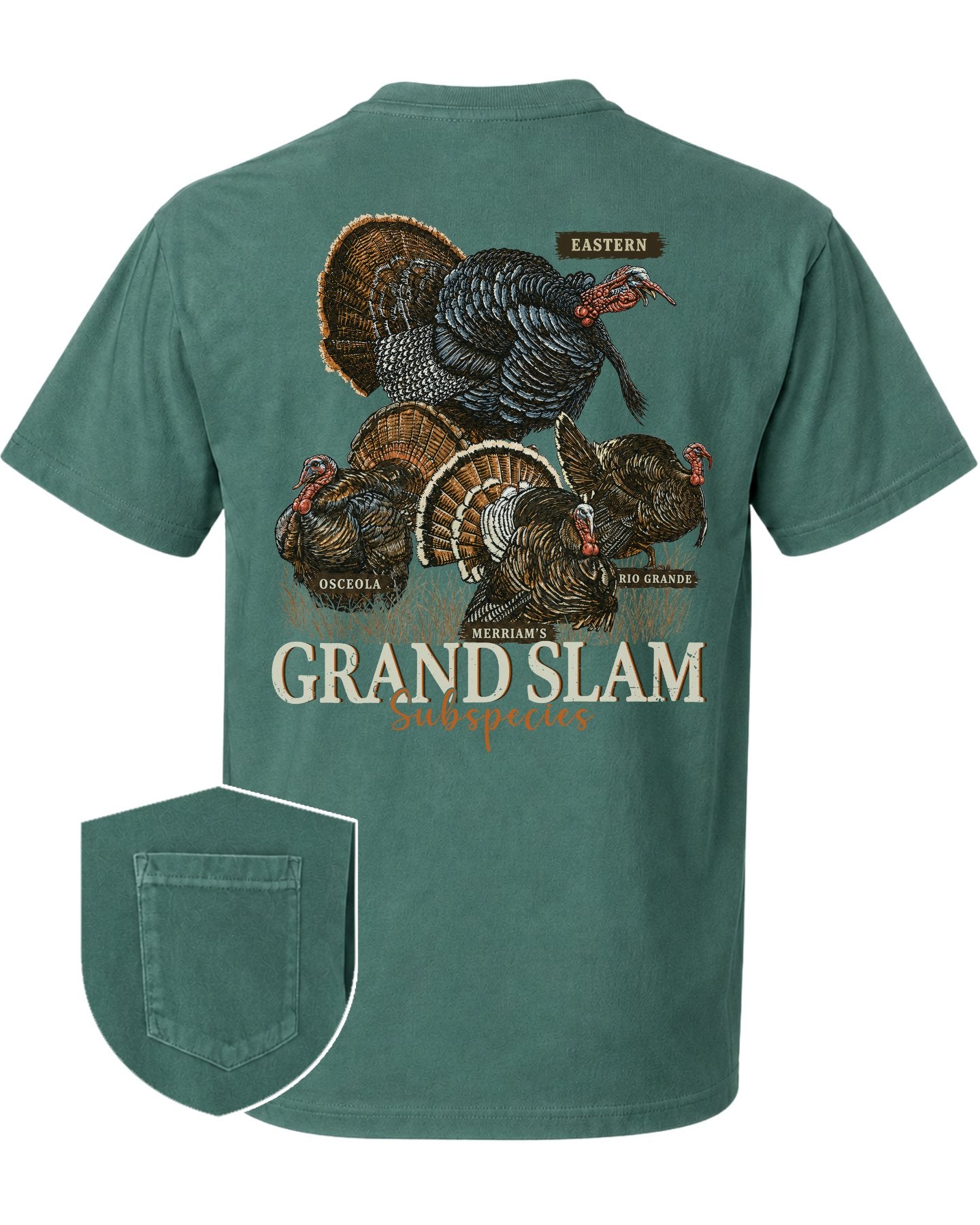 World Turkey Slam Heavyweight Vintage Garment-Dyed Pocket T-shirt