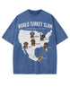 World Turkey Slam Premium Cotton Wash Oversized Tee