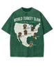 World Turkey Slam Premium Cotton Wash Oversized Tee