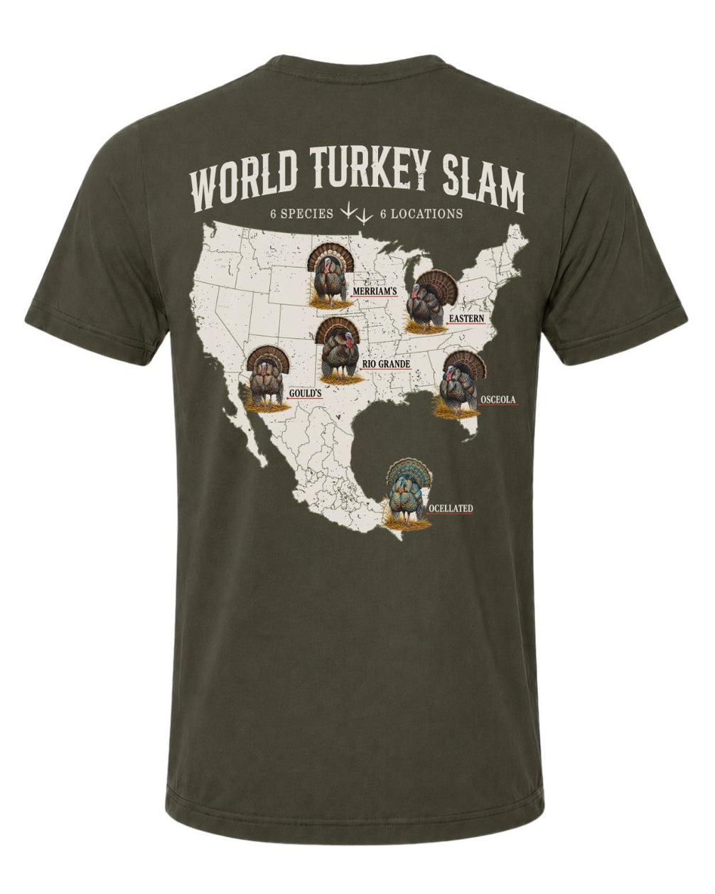 World Turkey Slam Ultra-Soft Lightweight Round-Neck Tee