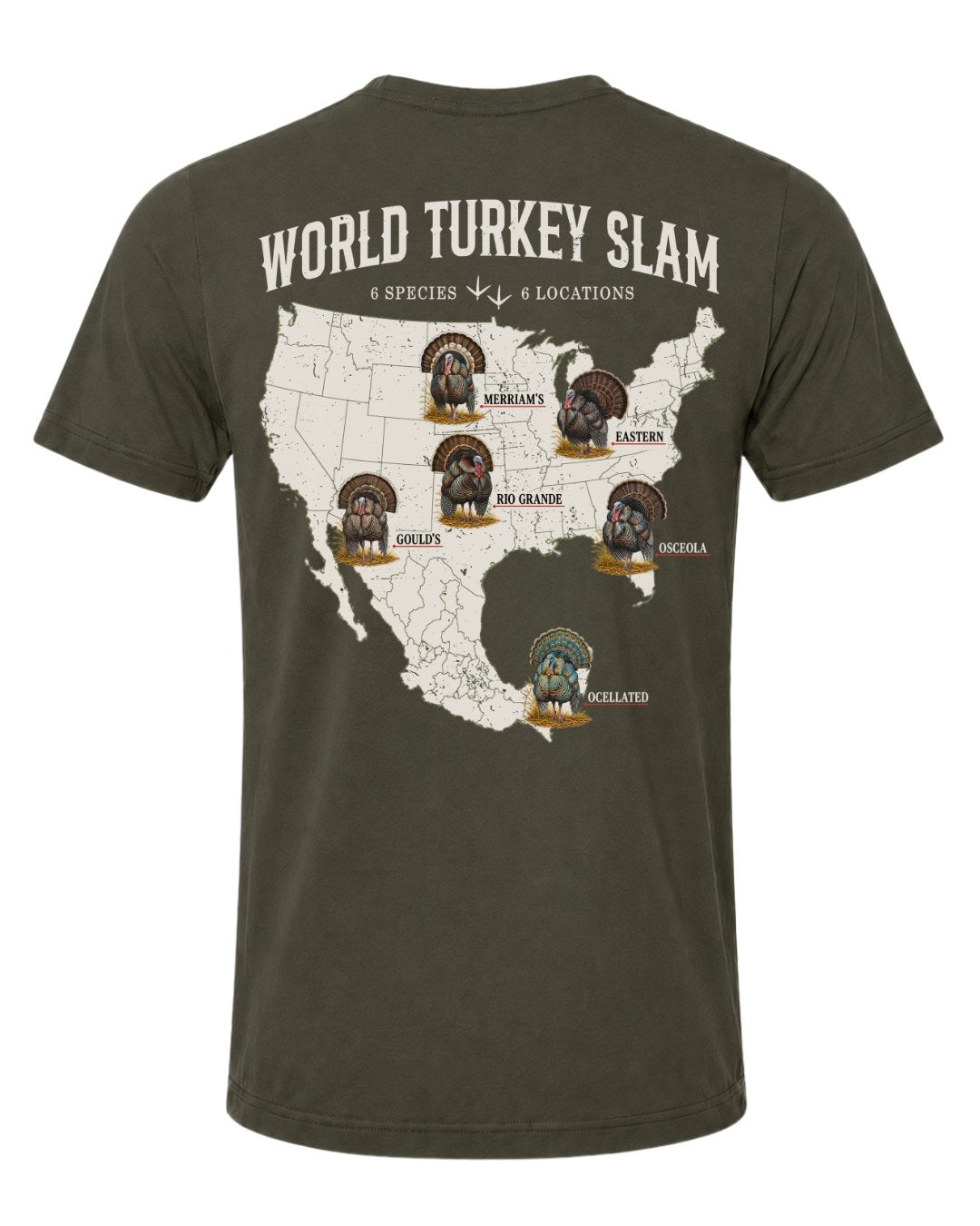 World Turkey Slam Ultra-Soft Lightweight Round-Neck Tee