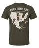 World Turkey Slam Ultra-Soft Lightweight Round-Neck Tee