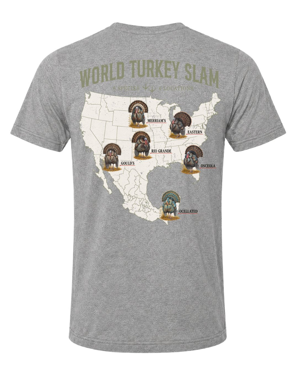 World Turkey Slam Ultra-Soft Lightweight Round-Neck Tee