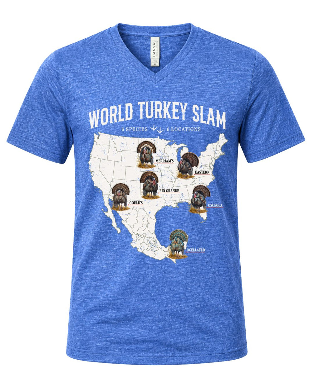 World Turkey Slam Ultra-Soft Lightweight V-Neck Tee