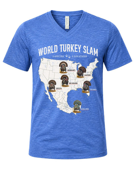 World Turkey Slam Ultra-Soft Lightweight V-Neck Tee