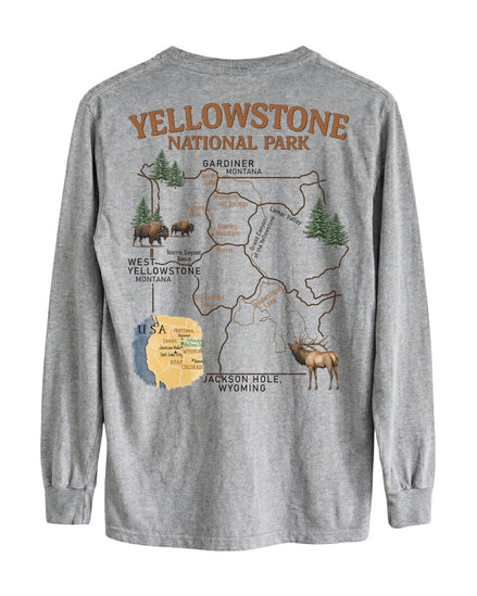 Yellowstone Explorer Map Long-sleeve