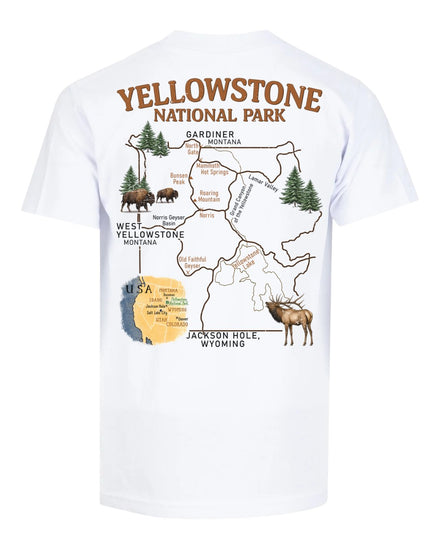 Yellowstone Explorer Map T-shirt
