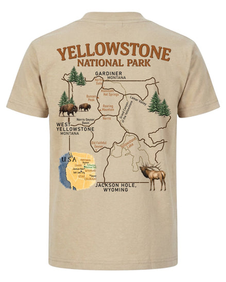 Yellowstone Explorer Map T-shirt