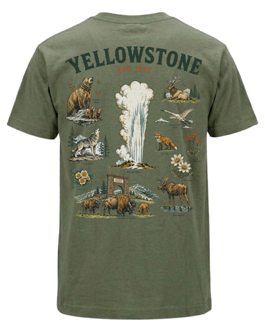 Yellowstone Flora & Fauna T-shirt