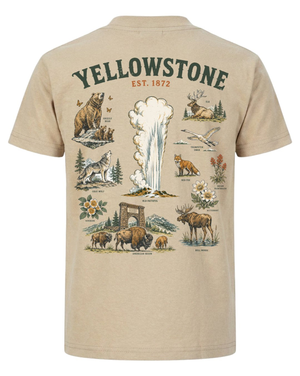 Yellowstone Flora & Fauna T-shirt