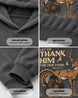 Youth Let us Thank Him for our food Hoodie — CHARCOAL