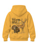 Youth Let us Thank Him for our food Hoodie — GOLD