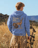 Youth Let us Thank Him for our food Hoodie — CAROLINA BLUE
