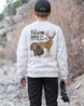 Youth Let us Thank Him for our food Sweatshirt — WHITE
