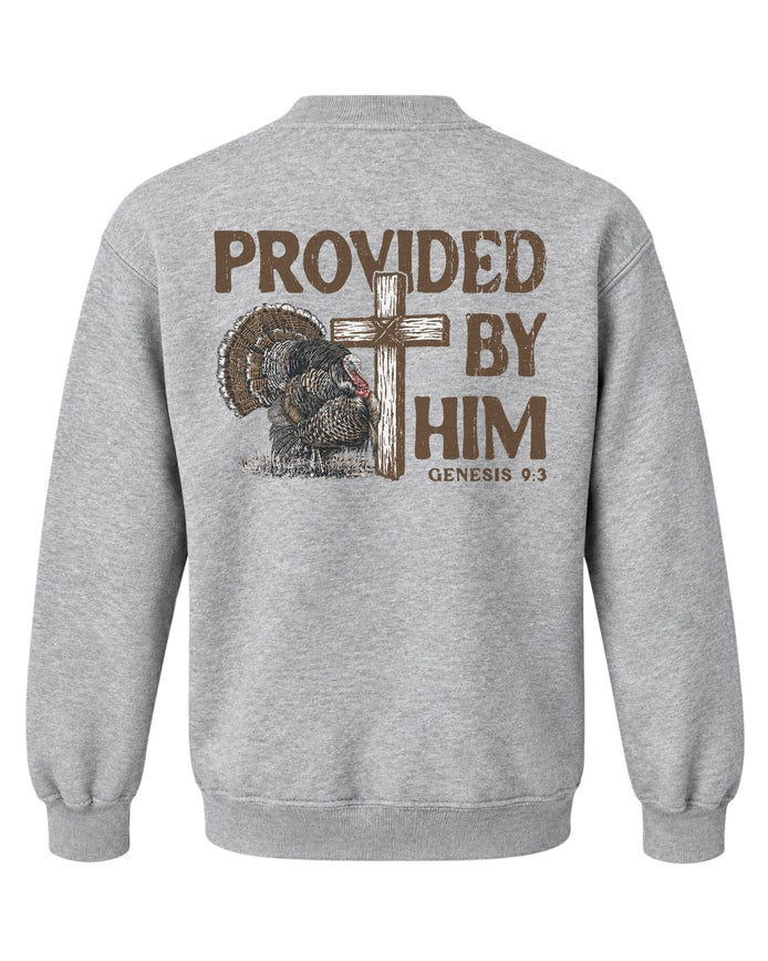 Youth Provided By Him Sweatshirt — SPORT GREY