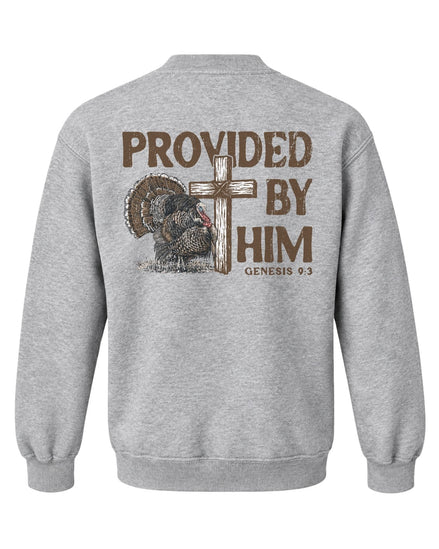 Youth Provided By Him Sweatshirt — SPORT GREY