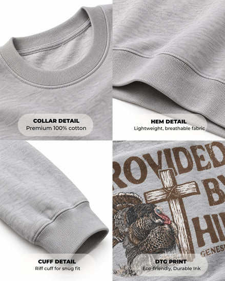 Youth Provided By Him Sweatshirt — SPORT GREY