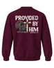 Youth Provided By Him Sweatshirt — MAROON