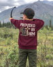 Youth Provided By Him Sweatshirt — MAROON