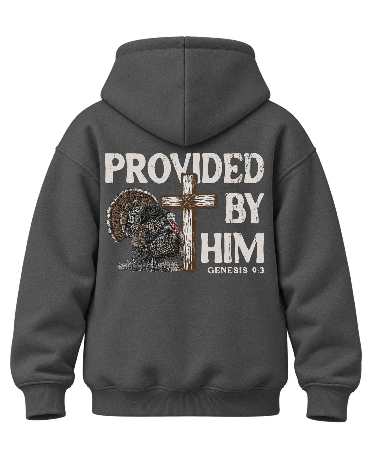 Youth Provided By Him Hoodie — CHARCOAL