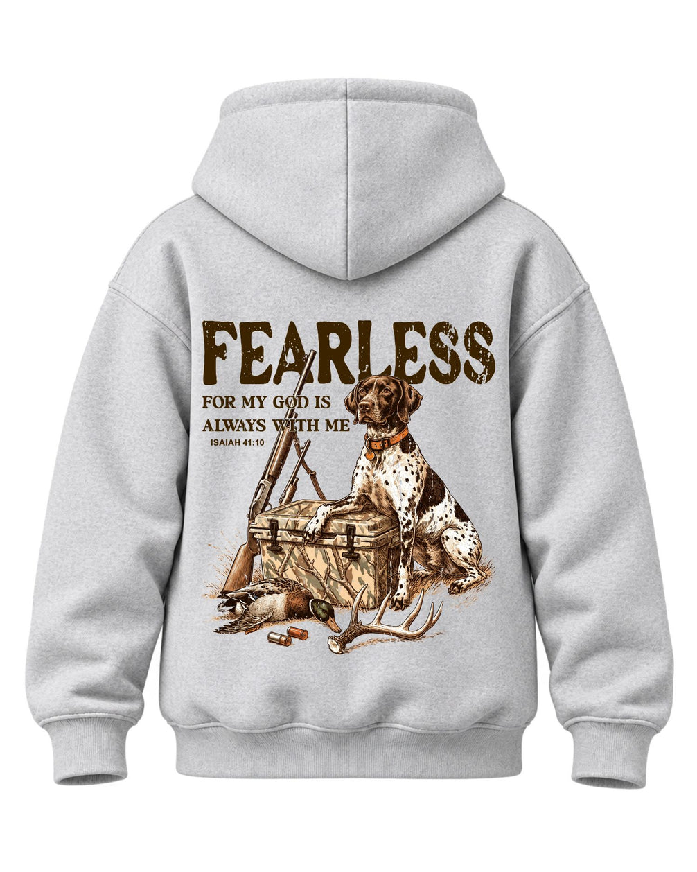 Youth Fearless Christian Hunter Hoodie — SPORT GREY