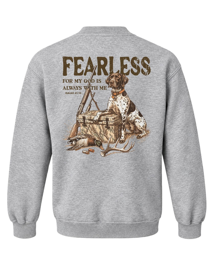 Youth Fearless Christian Hunter Sweatshirt — SPORT GREY
