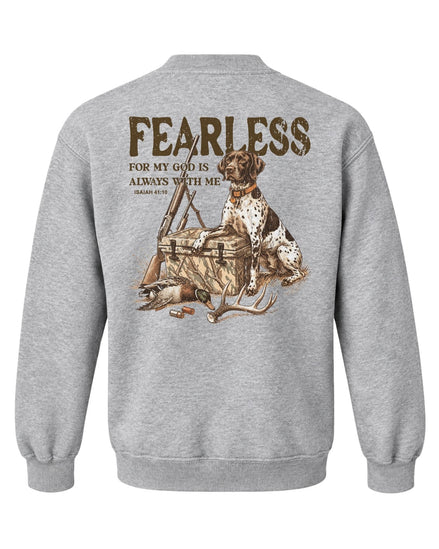 Youth Fearless Christian Hunter Sweatshirt — SPORT GREY