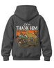 Youth Outdoors Thank Him Hoodie — CHARCOAL