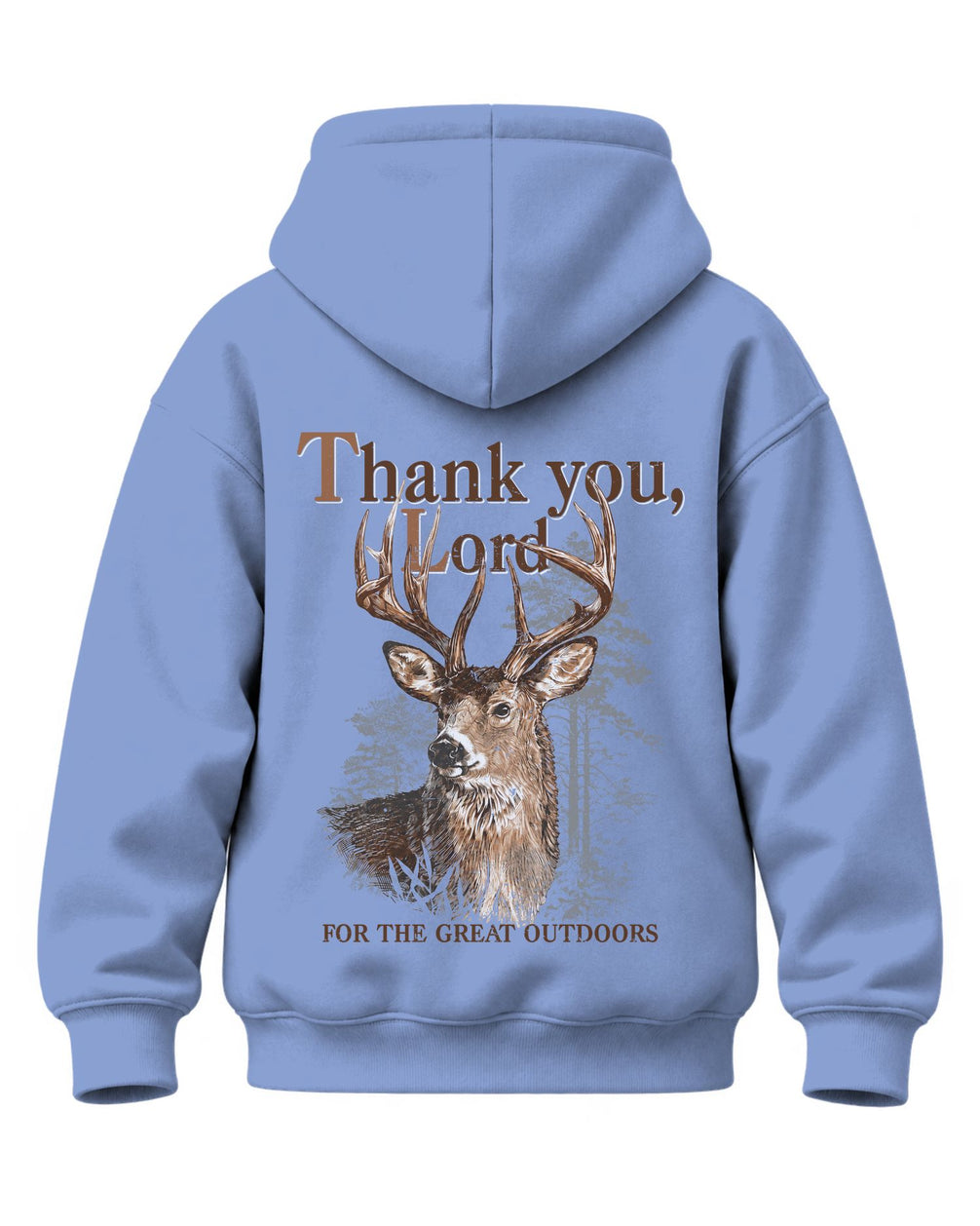 Youth Great Outdoors Faith Hoodie — CAROLINA BLUE