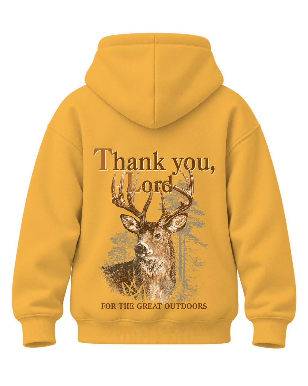 Youth Great Outdoors Faith Hoodie — GOLD