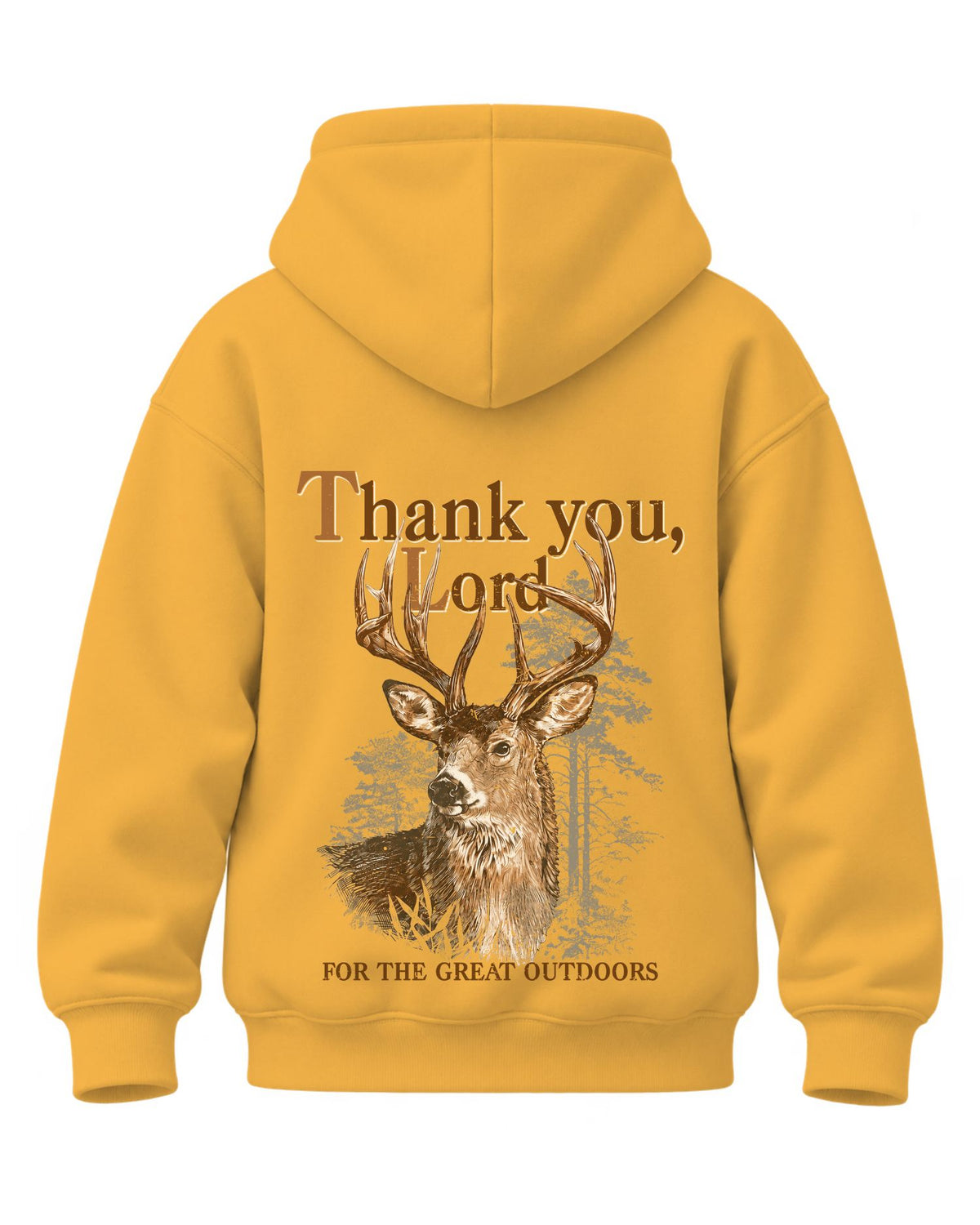 Youth Great Outdoors Faith Hoodie — GOLD