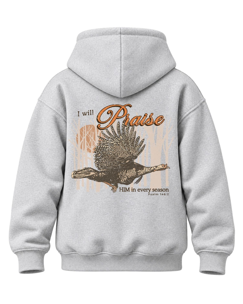 Youth I Will Praise Him In Every Season Hoodie — SPORT GREY