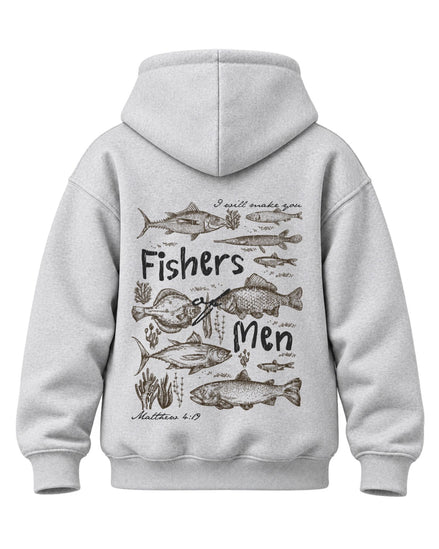 Youth "Fishers of Men" Matthew 4:19 Hoodie — SPORT GREY