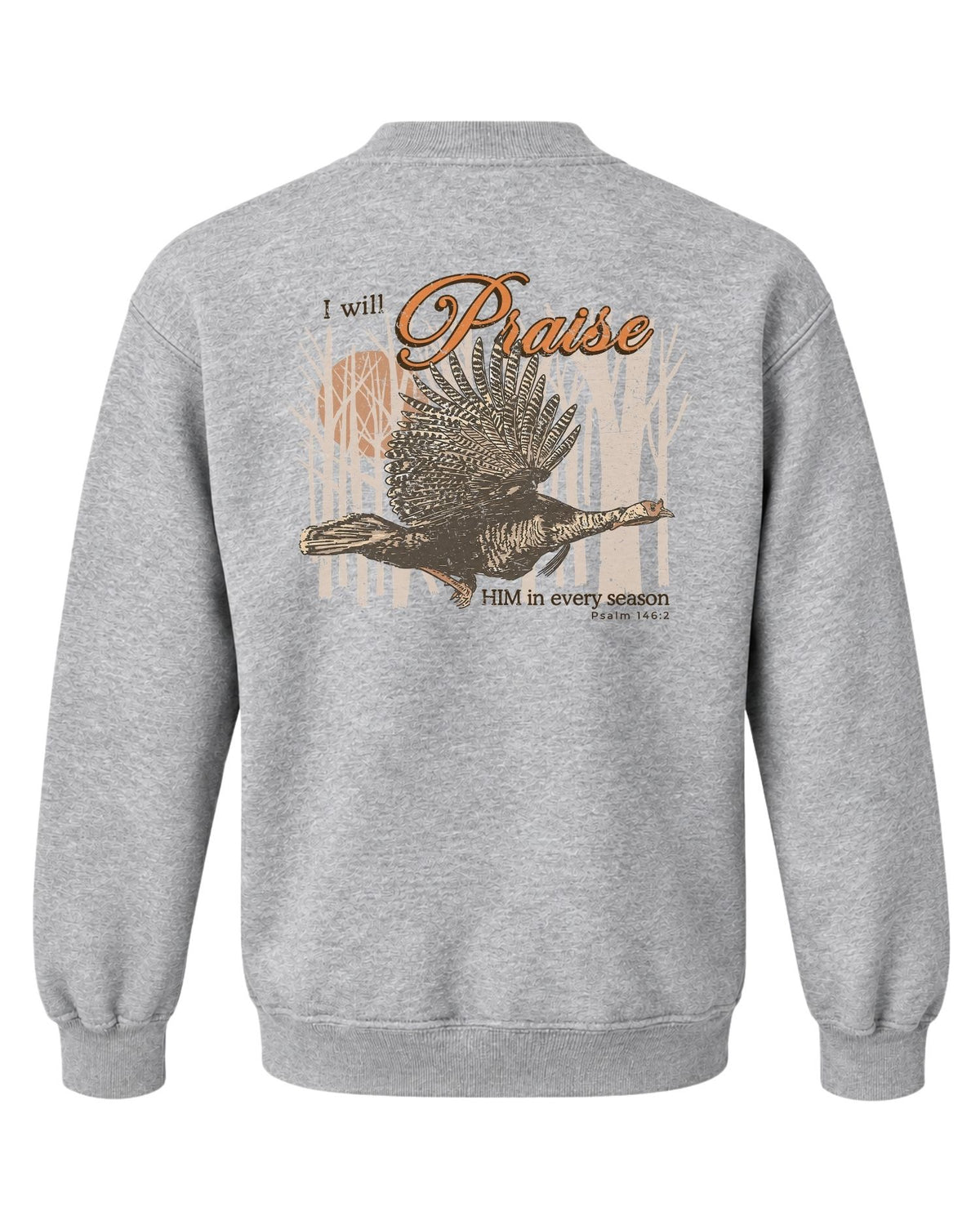 Youth I Will Praise Him In Every Season Sweatshirt — SPORT GREY