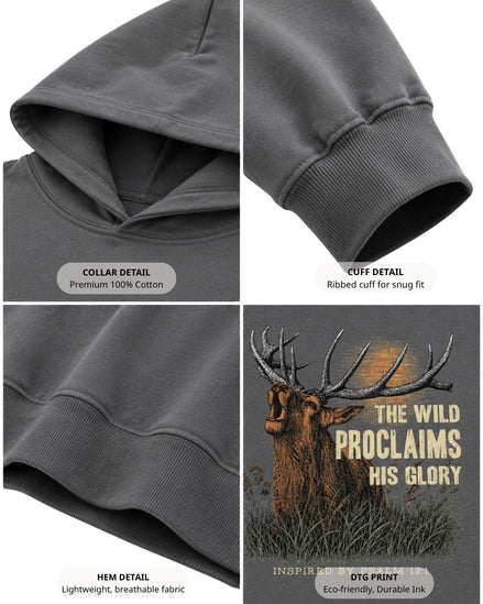 Inspirational Bible Verse Elk Hoodie
