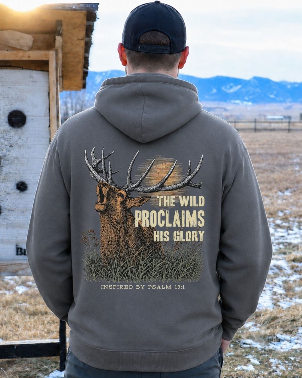 Inspirational Bible Verse Elk Hoodie