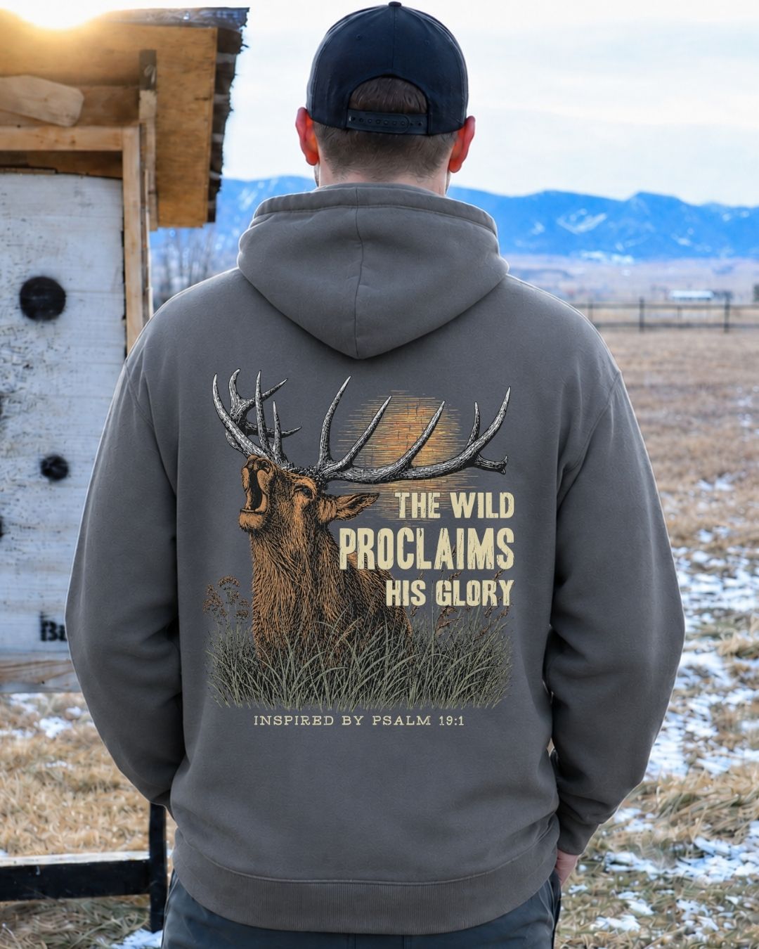 Inspirational Bible Verse Elk Hoodie