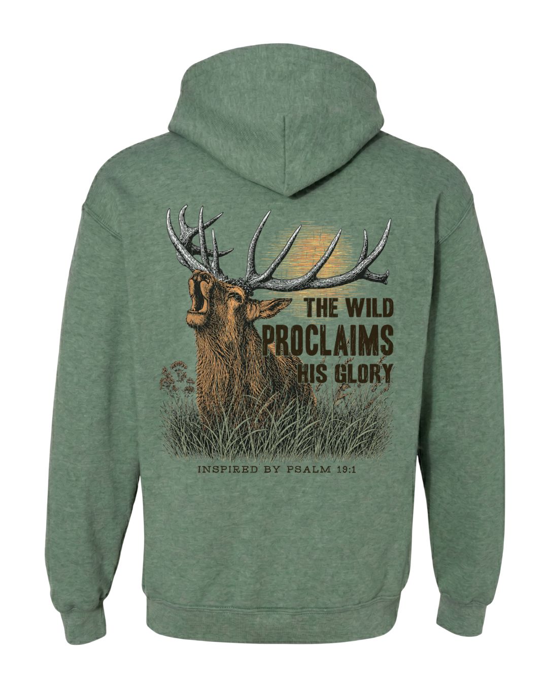 Inspirational Bible Verse Elk Hoodie
