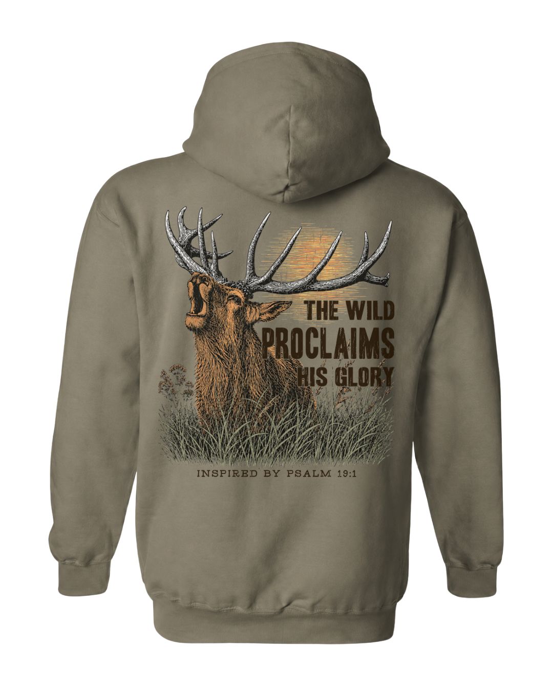 Inspirational Bible Verse Elk Hoodie