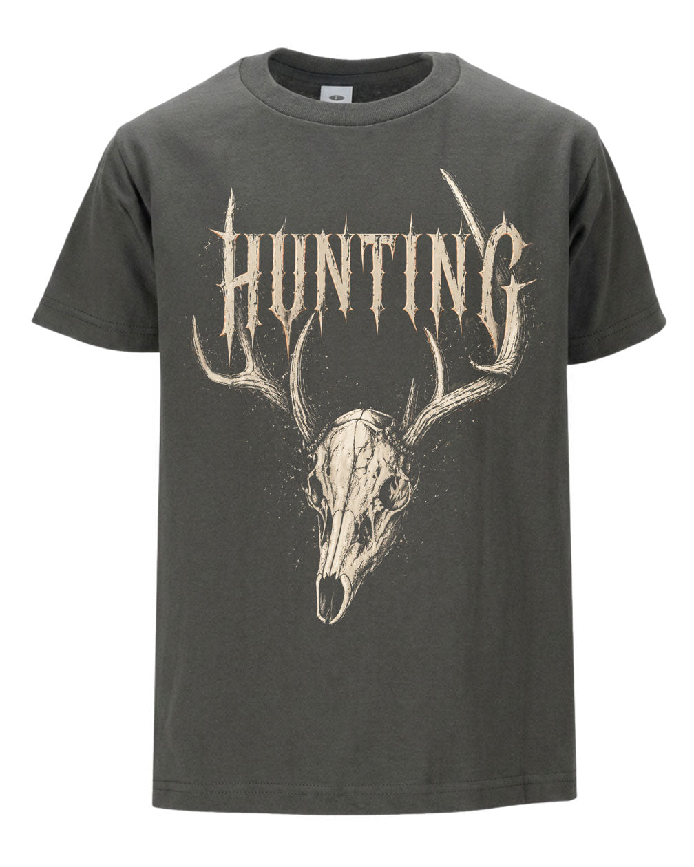 Fire Deer Skull Hunting T-shirt