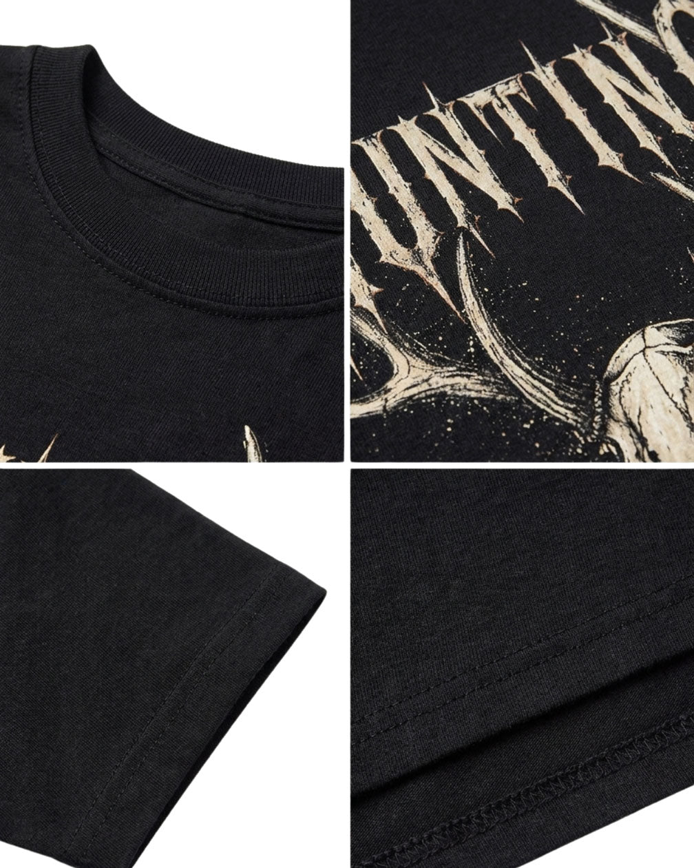 Fire Deer Skull Hunting T-shirt