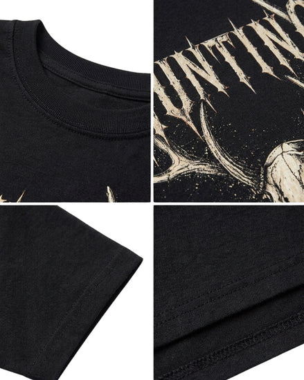 Fire Deer Skull Hunting T-shirt