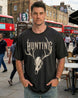 Fire Deer Skull Hunting T-shirt