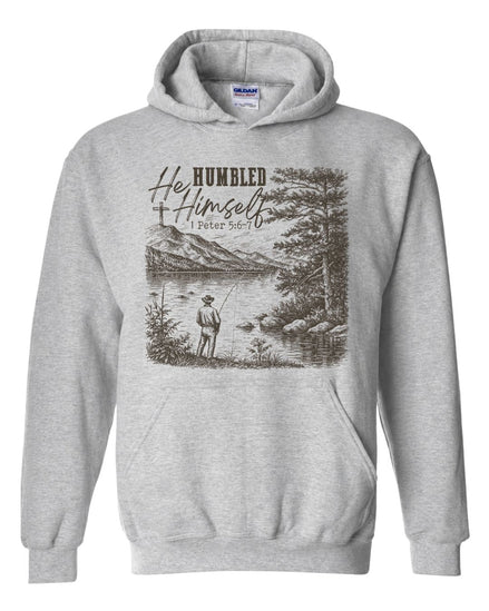 "He Humbled Himself" Fishing Hoodie